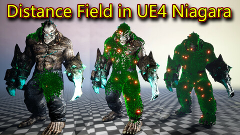 Distance Field in UE4.26 Niagara
