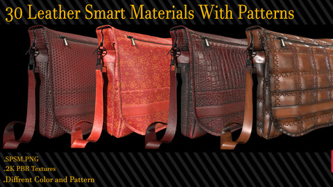 30 Leather Smart Materials With Patterns