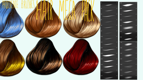 HAIR MEGA PACK (32) FOR PROCREATE