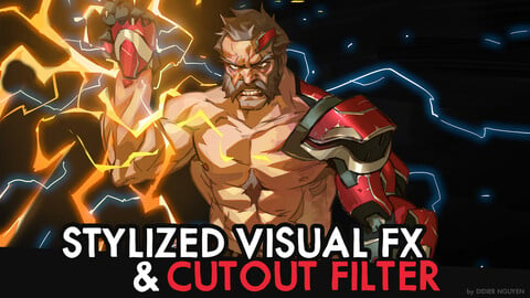 STYLIZED VISUAL FX using CUTOUT FILTER - 24min Commentary Video