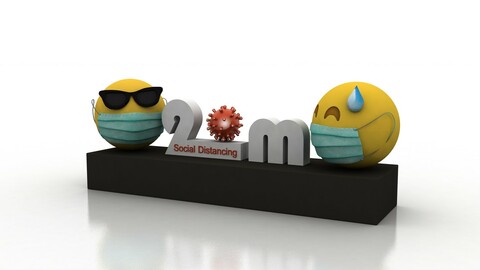 Social Distancing model for coronavirus