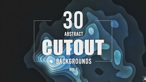 30 Abstract Cutout Backgrounds - Vol. 1