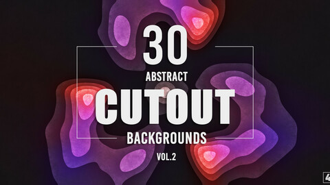 30 Abstract Cutout Backgrounds - Vol. 2