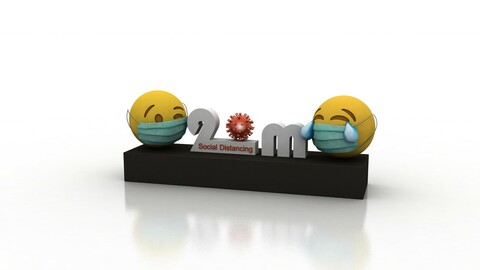 Social Distancing model for coronavirus