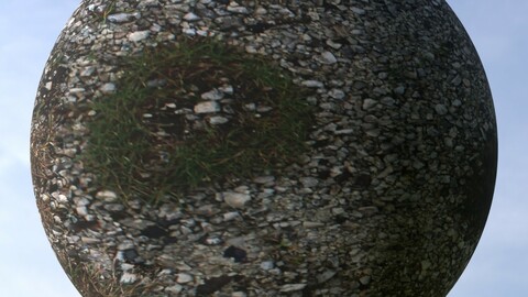 Gravel Grass 6 PBR Material