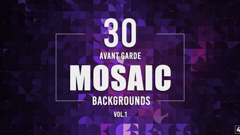 30 Avant Garde Mosaic Backgrounds - Vol.1