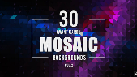 30 Avant Garde Mosaic Backgrounds - Vol.2