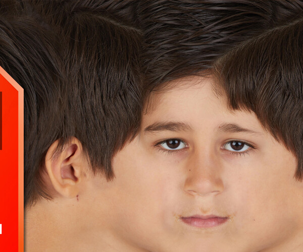 ArtStation - Male Premade Head Texture # 289 | Game Assets