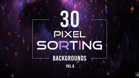 30 Pixel Sorting Backgrounds - Vol. 6