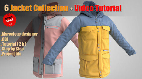 6 Jacket collection + Video Tutorial