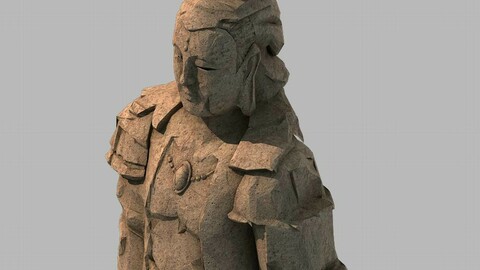 Stone Statue Group - Buddha Image 01