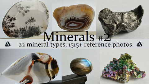 Minerals vol.2. 22 Mineral Types, 1515+ Reference Photo Pictures
