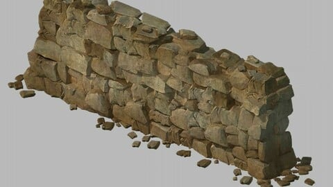 Water caravan - stone wall