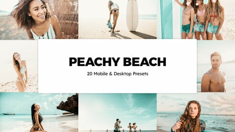 20 Peachy Beach LUTs and Lightroom Presets