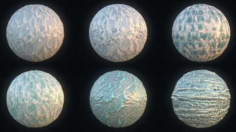 Stylized Winter Landscape Material Pack