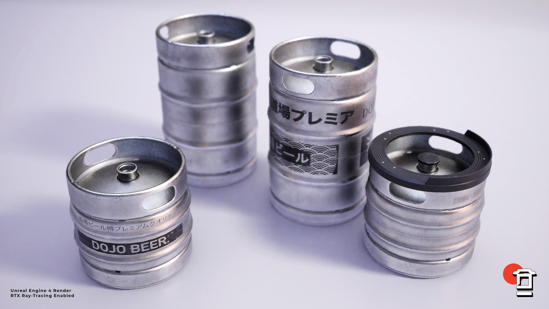 ArtStation Beer Keg PBR Game Ready Models Game Assets
