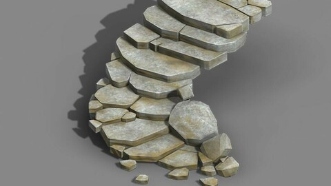 Koike town - stairs - stone staircase