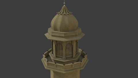 minaret 3d model