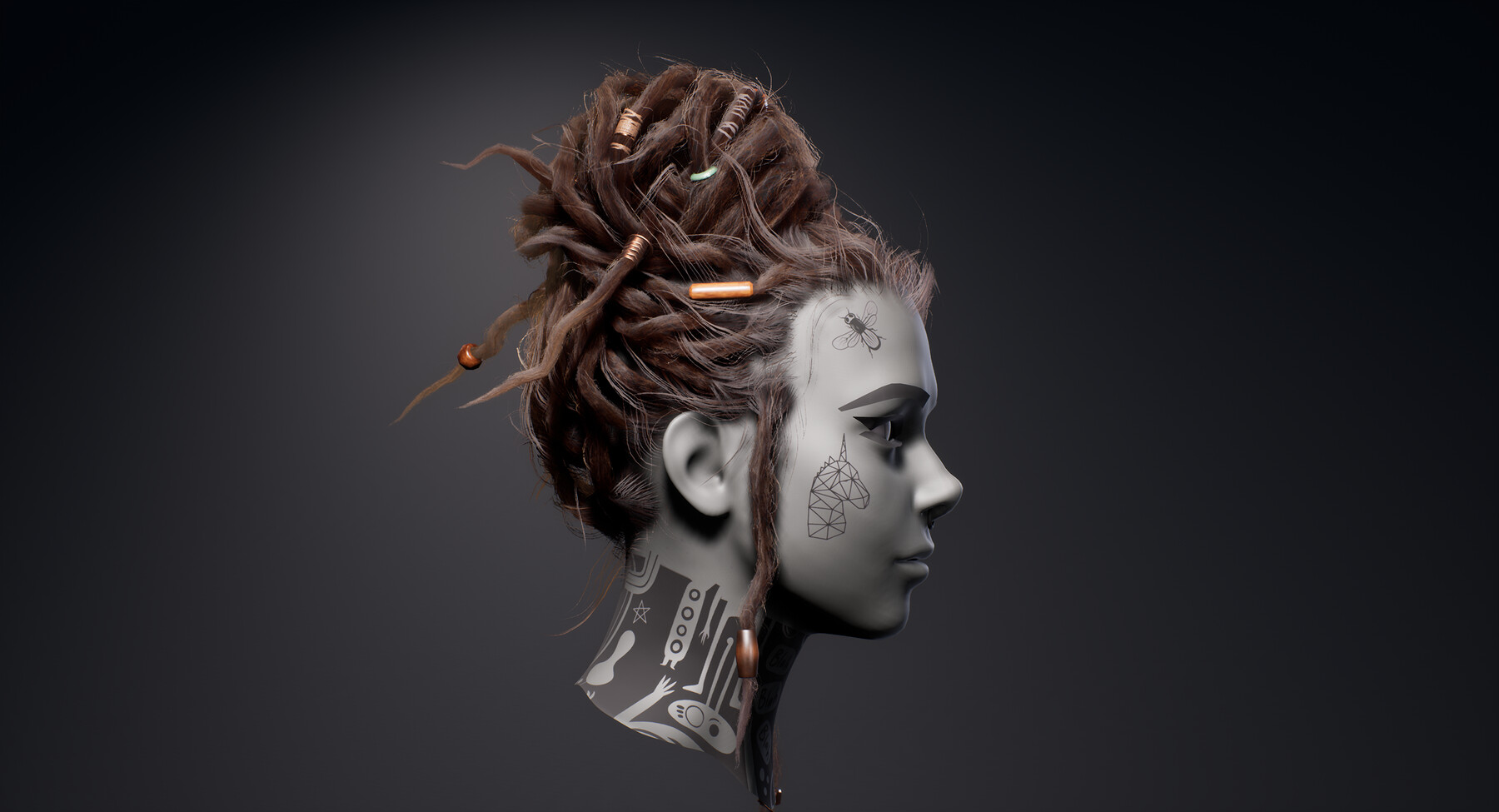 ArtStation - Dreadlocks Hairstyle | Resources