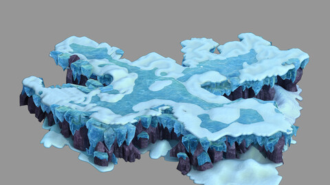 Deep in the snow mountains - rocks 0363