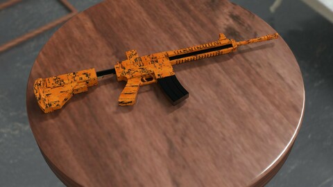 m416 Gun 3d Model