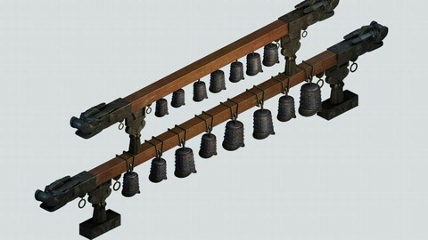 Prehistoric underground palace - bronze - bells 01