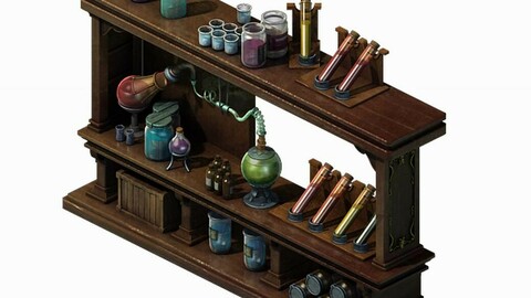 Church Hospital - utensils rack 01
