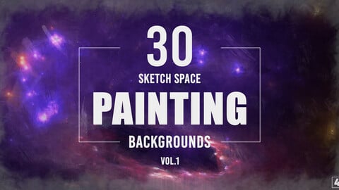 30 Sketch Space Painting Backgrounds - Vol. 1