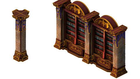 Library - Bookshelf 03