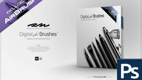 RM ★ Digital ART Brushes ™ EE (Extended Edition) 2021 PRO (for Photoshop)