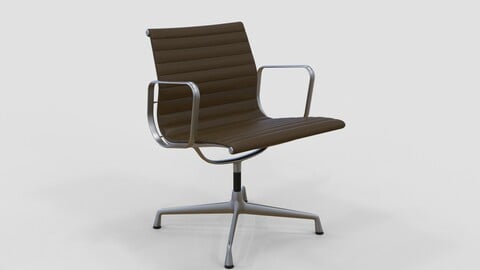 Vitra Aluminium Chair 107 Brown