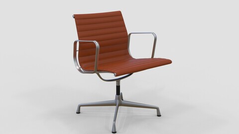 Vitra Aluminium Chair 107 Burnt Orange