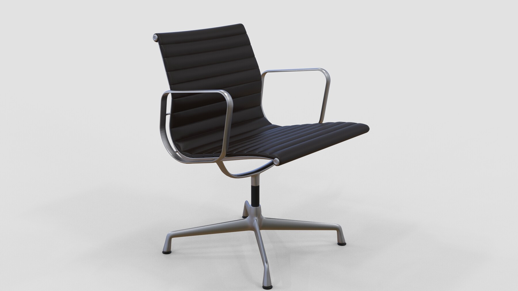 Wirecorp Studios Vitra Aluminium Chair 107 Espresso