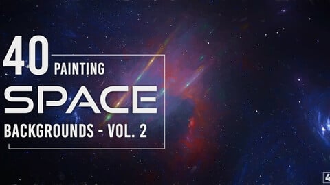 40 Space Painting Backgrounds - Vol. 2