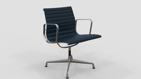 Vitra Aluminium Chair 107 Navy Blue