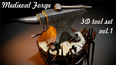 Medieval Forge tool set (vol.1)