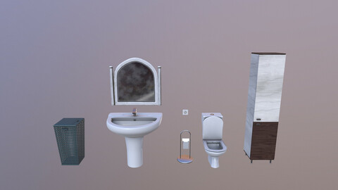 Bathroom Set 3D Model