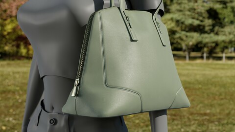 Realistic 3D model of Womens Bag 1