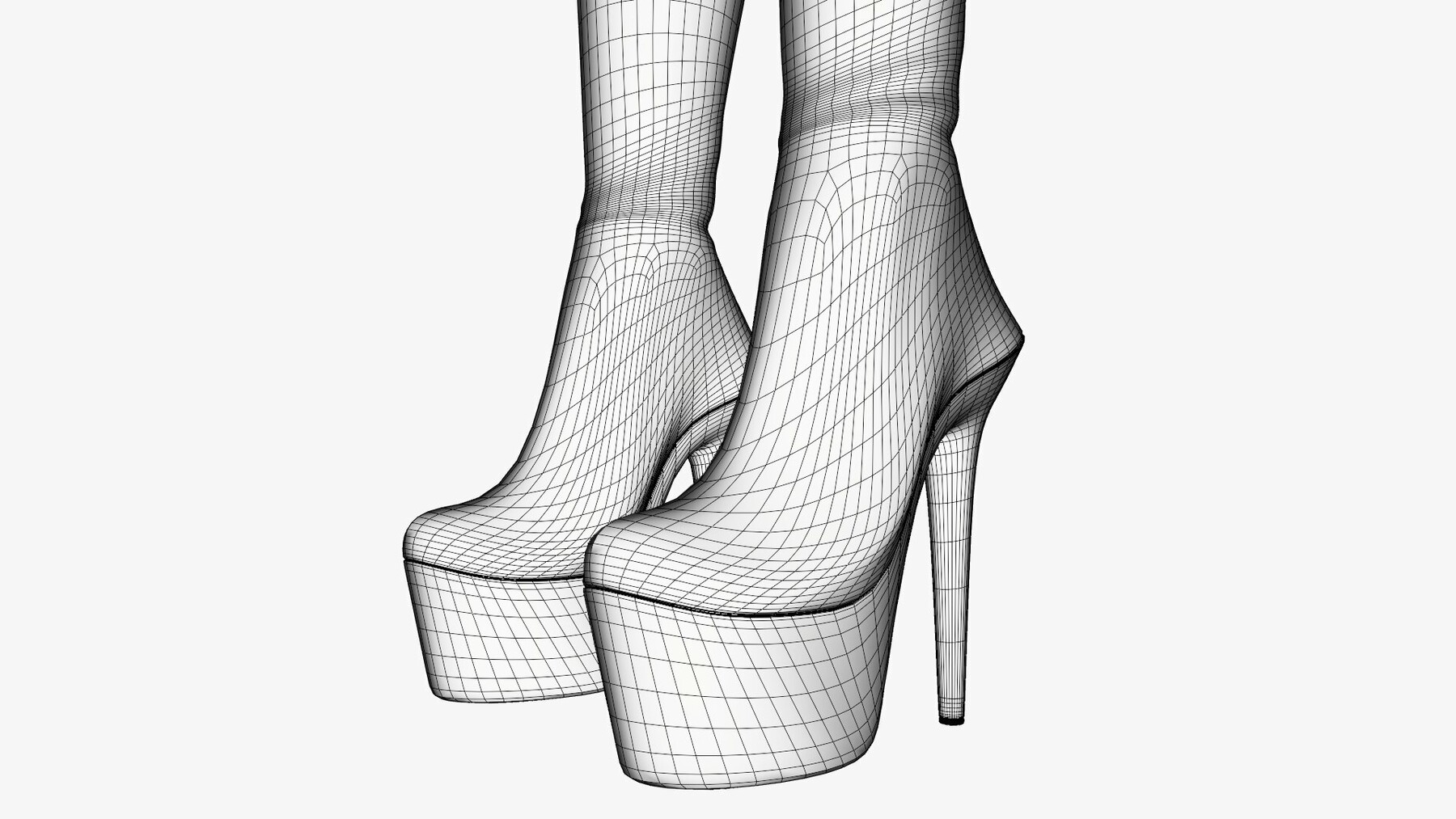 3D Knee boots