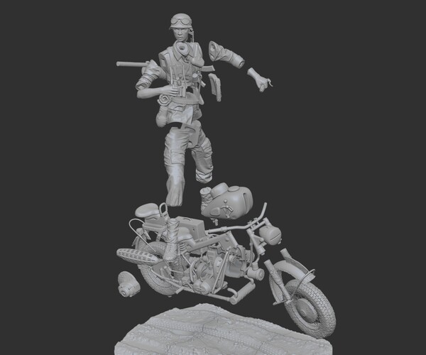 ArtStation - Motorcycle Scout 3D Print Ready STL Files | Resources