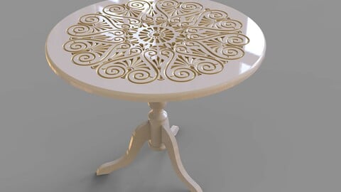 engraved table