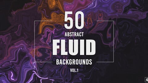 50 Abstract Fluid Backgrounds - Vol. 1