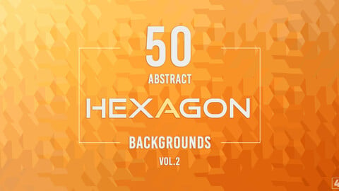 50 Abstract Hexagon Backgrounds - Vol. 2