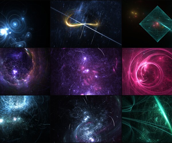 ArtStation - 50 Abstract Space Backgrounds - Vol. 1 | Artworks