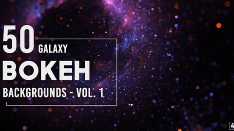 50 Galaxy Bokeh Backgrounds - Vol. 1