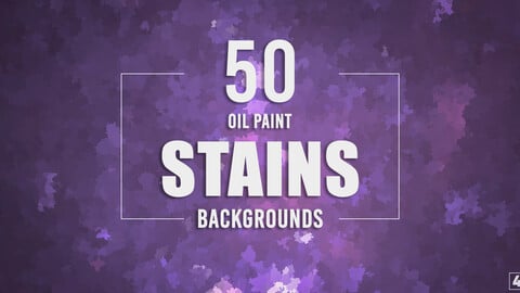 50 Oil Paint Stains Backgrounds