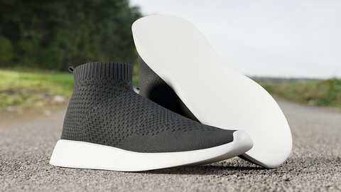 Realistic 3D model of Womens Shoes 5