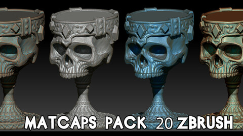 Matcaps pack 20 Zbrush