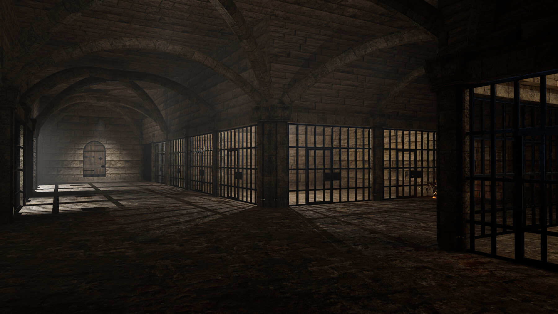 ArtStation - Medieval prison 3D model Low-poly 3D model | Game Assets