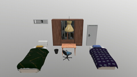 Bedroom Set 3D Model